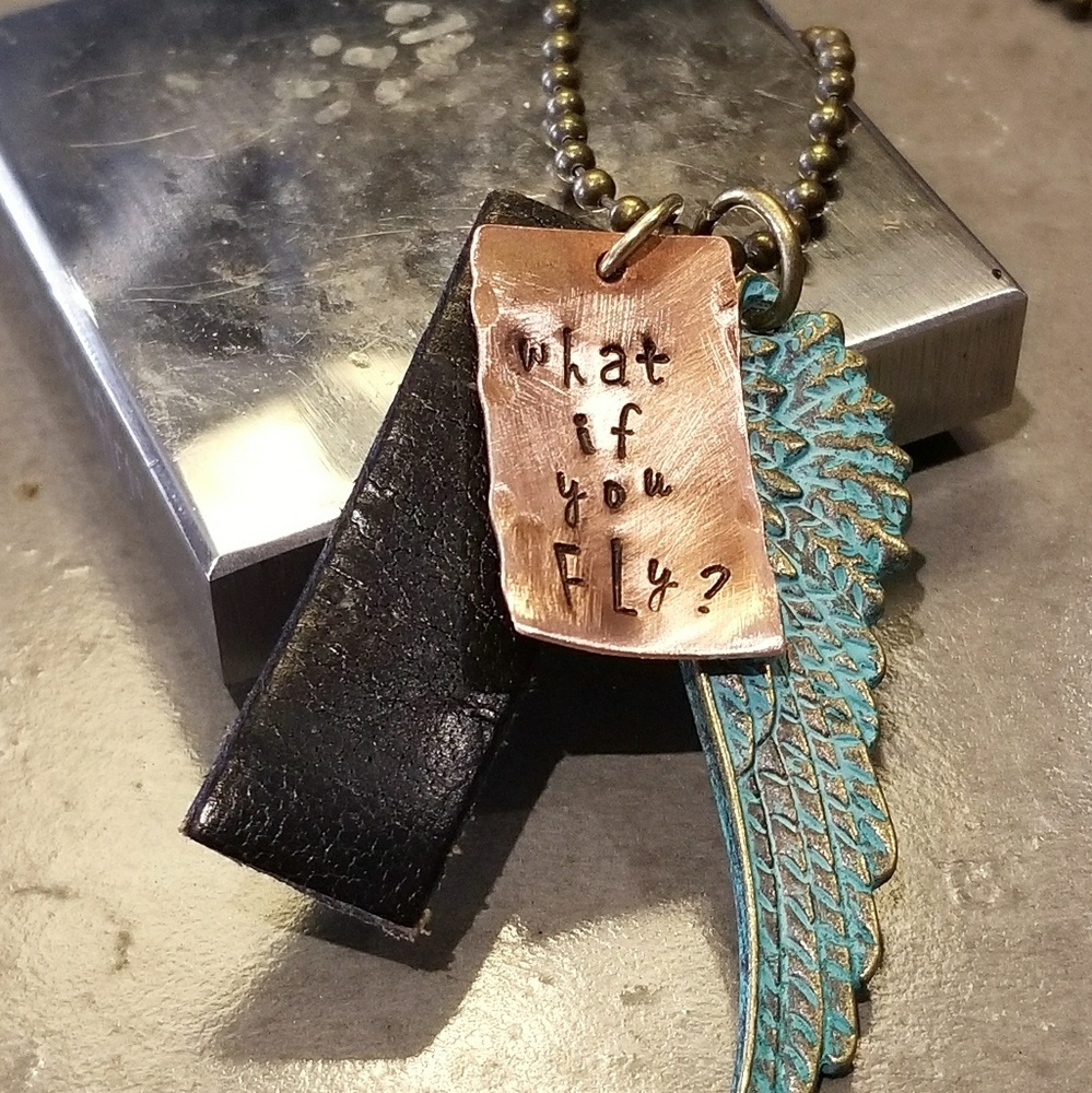Handmade copper necklace